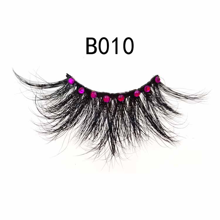 New 5D Mink Eyelashes 25mm Long Mink Eyelash 5D Dramatic Thick Mink Lashes Handmade False Eyelash Eye Makeup Maquiagem Diamond Series Lashes
