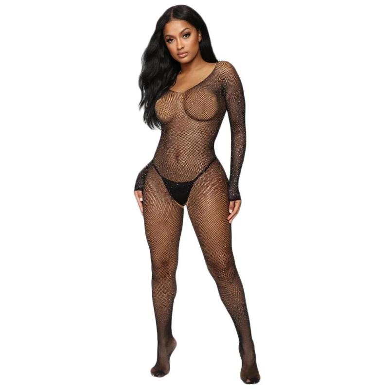 Women Lingerie Sleepwear Fishnet Babydoll Stocking Diamond Open Crotch Nightwear Lingerie Sexy Hot Erotic Porno Costumi #4J12, Black
Women Lingerie Sleepwear Fishnet Babydoll Stocking Diamond Open Crotch Nightwear Lingerie Sexy Hot Erotic Porno Costumi #4J12, Black