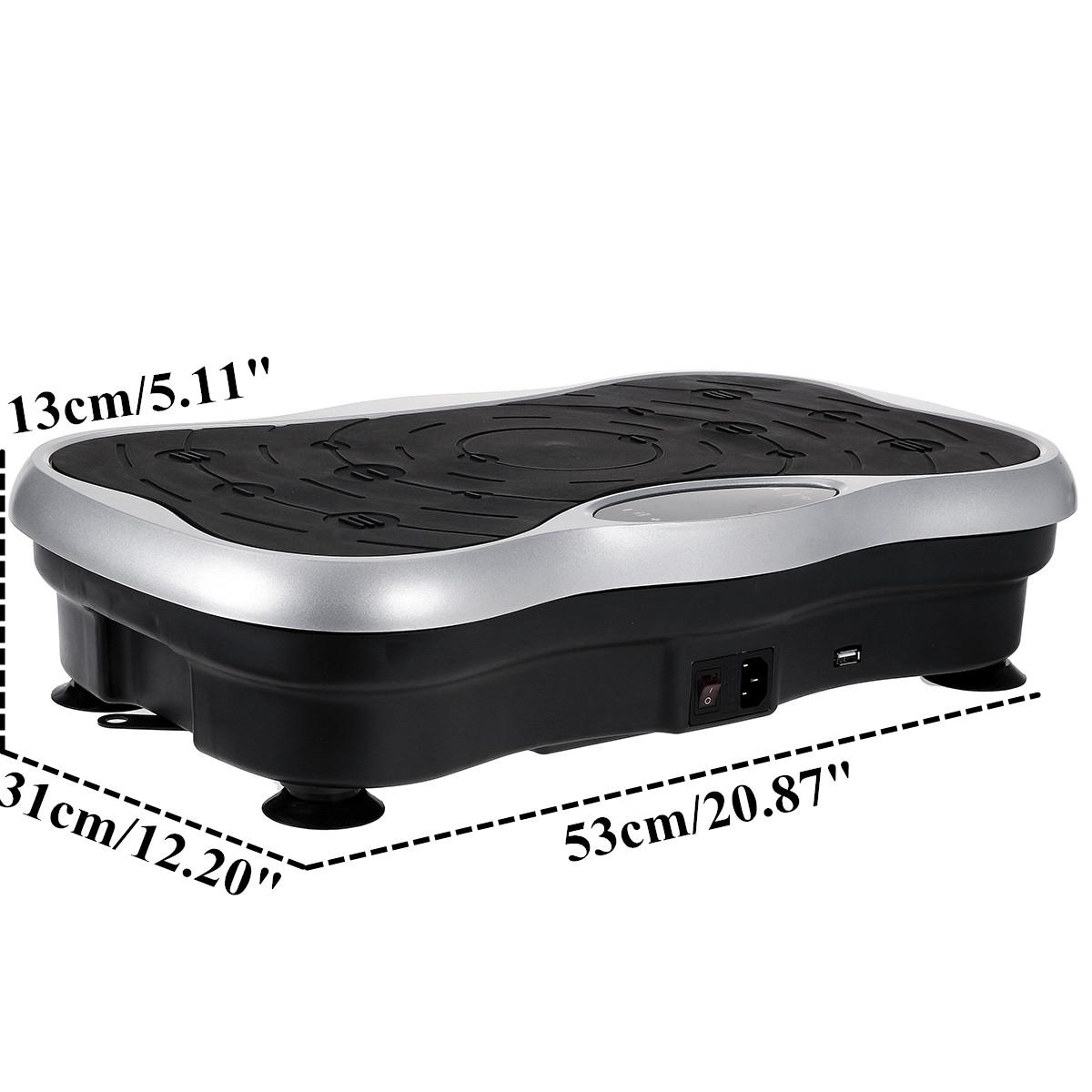220KG441LBS Exercise Fitness Slim Vibration Machine Trainer Plate Platform Body Shaper Remote Control with Resistance Bands slimming machin