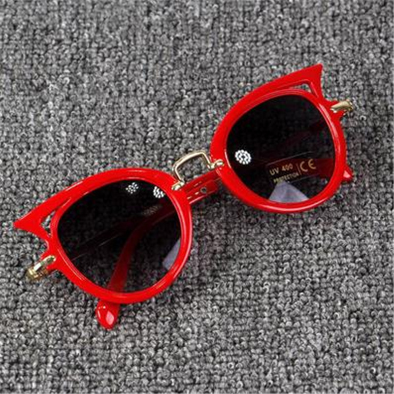6 style Cute Baby Cat Eye Sunglasses Kids Animal Cartoon UV400 Sun Children Eyewear Glasses For Girls&Boys Gift dc262 Z260305