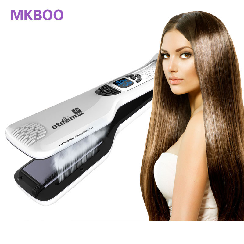 Hair Straightener Iron Flat Professional Steampod Electric Steam1
