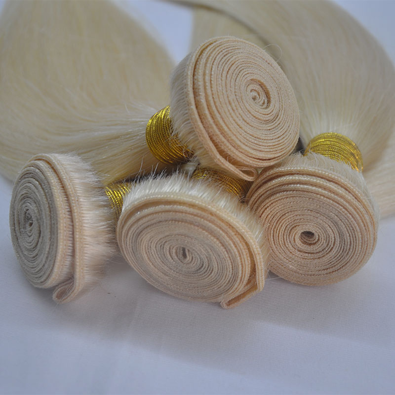 grade 8a color 613 brazilian hair bundles hair 50g piece 5pcs lot blonde virgin human hairs