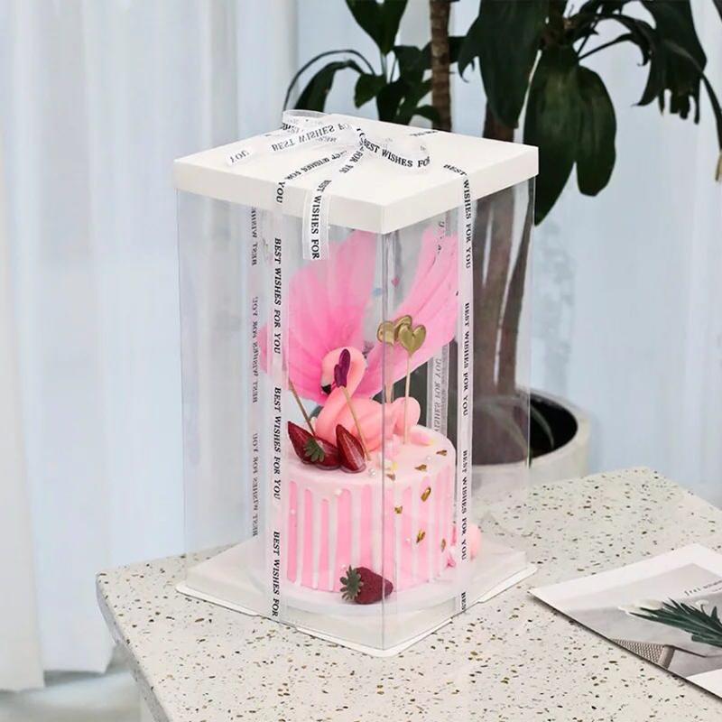 Transparent packaging box cake box 6/8/10 inch birthday cake DIY Wedding Gift net red single/double layer
Transparent packaging box cake box 6/8/10 inch birthday cake DIY Wedding Gift net red single/double layer