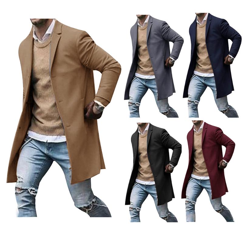 2019 Autumn And Winter New Men' Woolen Coat 3XL Large Size Slim Long Trench Coat Fashion Slim Wild Men' Jacket, Black
2019 Autumn And Winter New Men' Woolen Coat 3XL Large Size Slim Long Trench Coat Fashion Slim Wild Men' Jacket, Black