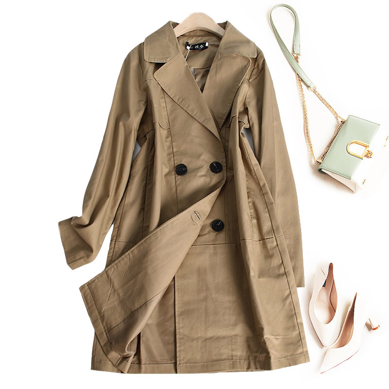 Ladies Modern Korean Style Double Breasted Long Trench Coat Fashionable Female Casual Streetwear Classic Women Clothes 2020, Khaki
Ladies Modern Korean Style Double Breasted Long Trench Coat Fashionable Female Casual Streetwear Classic Women Clothes 2020, Khaki