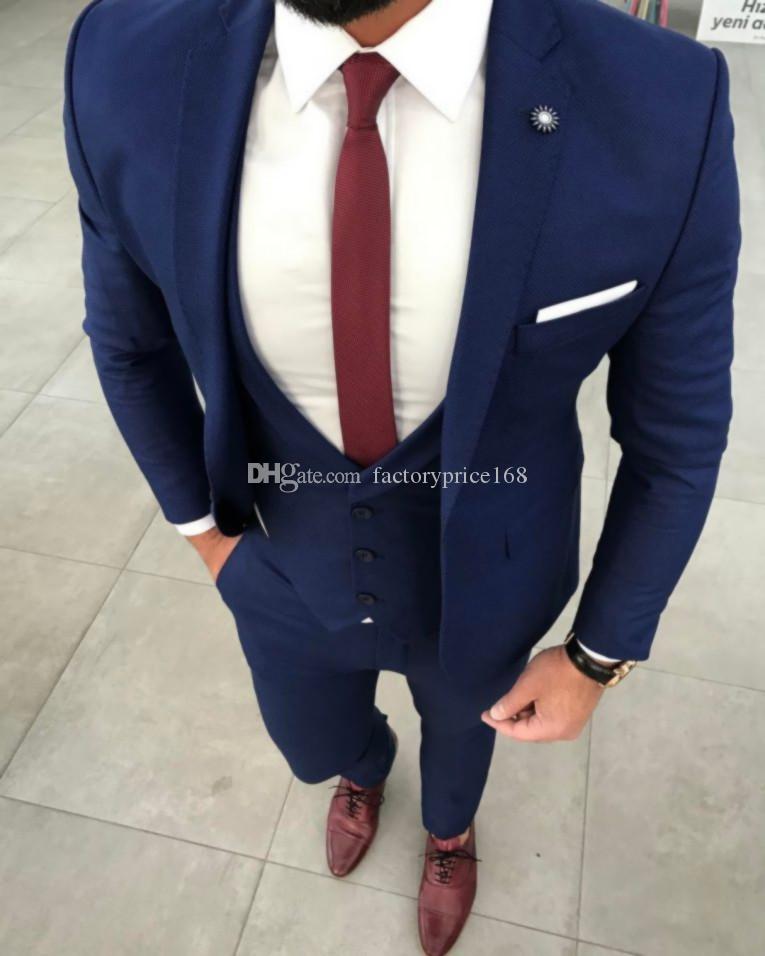 Fashionable Classic slim Groomsmen Navy Blue Groom Tuxedos Men Suits Wedding/Prom/Dinner Best Man Blazer(Jacket+Pants+Tie+Vest) AA273, Same as image
Fashionable Classic slim Groomsmen Navy Blue Groom Tuxedos Men Suits Wedding/Prom/Dinner Best Man Blazer(Jacket+Pants+Tie+Vest) AA273, Same as image