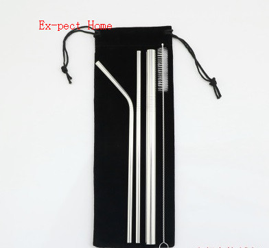 100sets Eco Friendly Reusable Straw 304 Stainless Steel Straw Metal Drinking Straws Set with Brush & Bag Wholesale
100sets Eco Friendly Reusable Straw 304 Stainless Steel Straw Metal Drinking Straws Set with Brush & Bag Wholesale