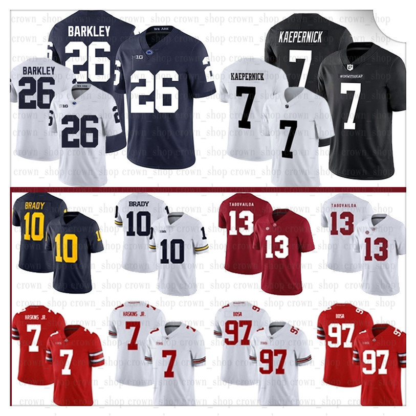 13 Tua Tagovailoa NCAA 7 Dwayne Haskins Jr Alabama Crimson Tide Jersey Nick Bosa Michigan Tom Brady Ohio State Buckeyes Football Jerseys20, Ncaa-(laohu)
13 Tua Tagovailoa NCAA 7 Dwayne Haskins Jr Alabama Crimson Tide Jersey Nick Bosa Michigan Tom Brady Ohio State Buckeyes Football Jerseys20, Ncaa-(laohu)