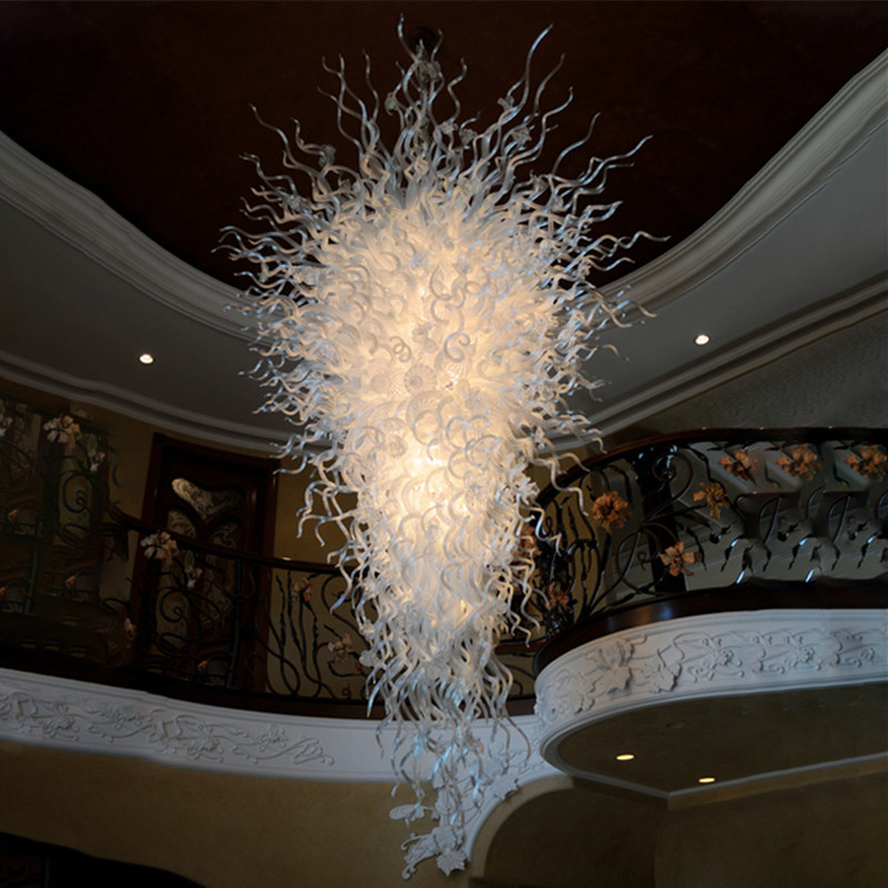 Pendant Lamp White Glass Chandelier Lighting 110-240V LED Hand Blown Hanging Chandelier Lights for Stair Dining Room Home Decoration
Pendant Lamp White Glass Chandelier Lighting 110-240V LED Hand Blown Hanging Chandelier Lights for Stair Dining Room Home Decoration
