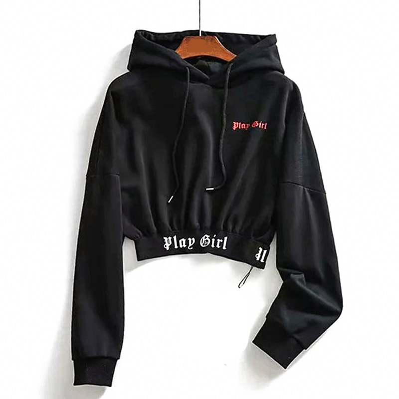 Women Hoodies Fashion Trendy Letters Printed Hooded Sweatershirt Women' Elastic Waist Bat Sleeve Crop Top Hoodie Pullover, Black
Women Hoodies Fashion Trendy Letters Printed Hooded Sweatershirt Women' Elastic Waist Bat Sleeve Crop Top Hoodie Pullover, Black