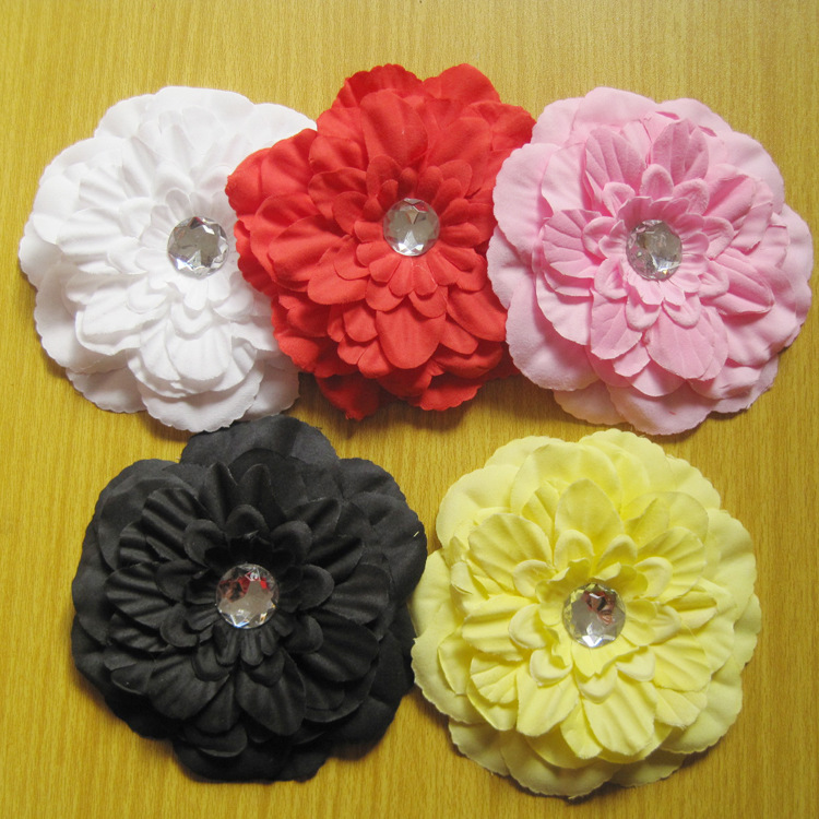 Girl 4" Peony Flower Hair Clip Baby beautiful Flowers barrettes for Girl Headbands Headwear Hair Accessories 50pcs
