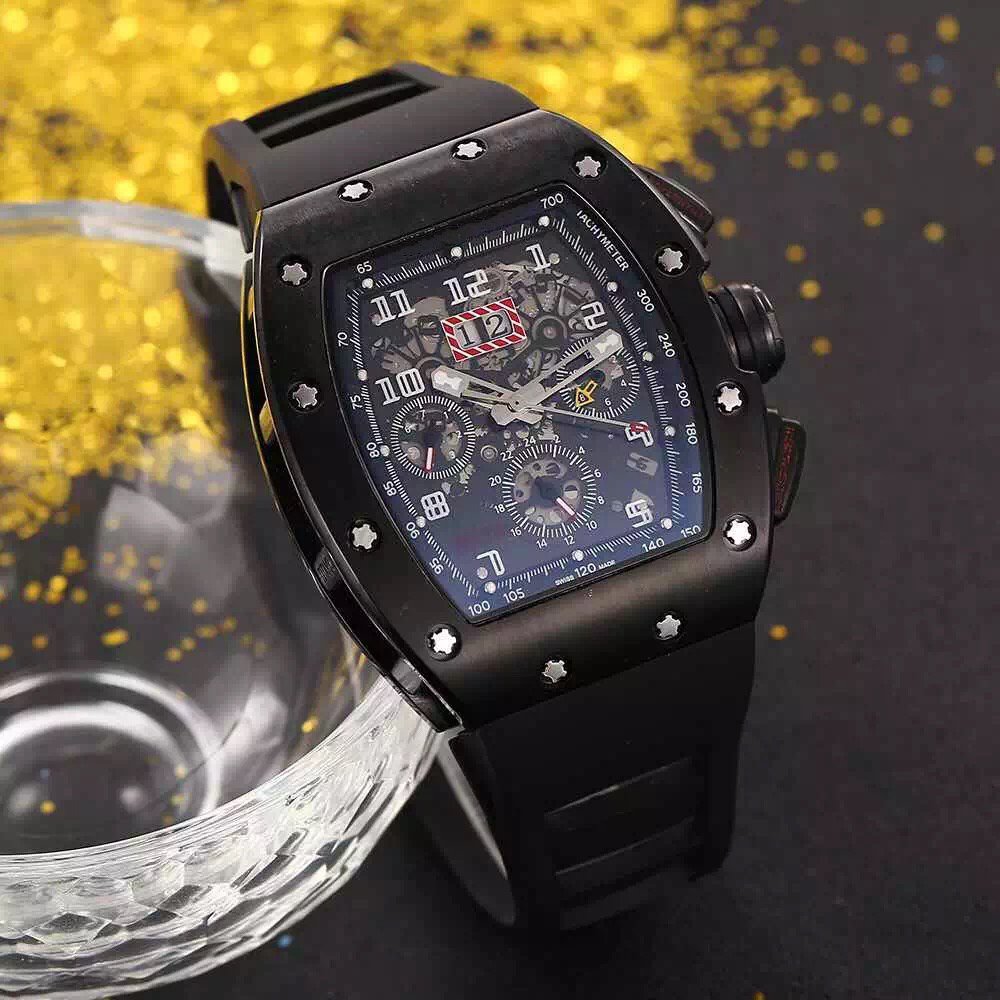 HOT sale sport watch top sell watches mechanical automatic wristwatch black rubber strap Man watch 027
HOT sale sport watch top sell watches mechanical automatic wristwatch black rubber strap Man watch 027