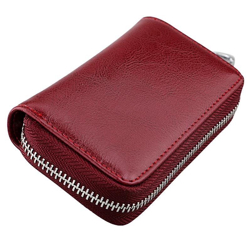 Unisex Split Cowhide Leather Key Wallet Card Holder Business Organizer Housekeeper Case Keychain Purses Pocket Car Keys Bag
