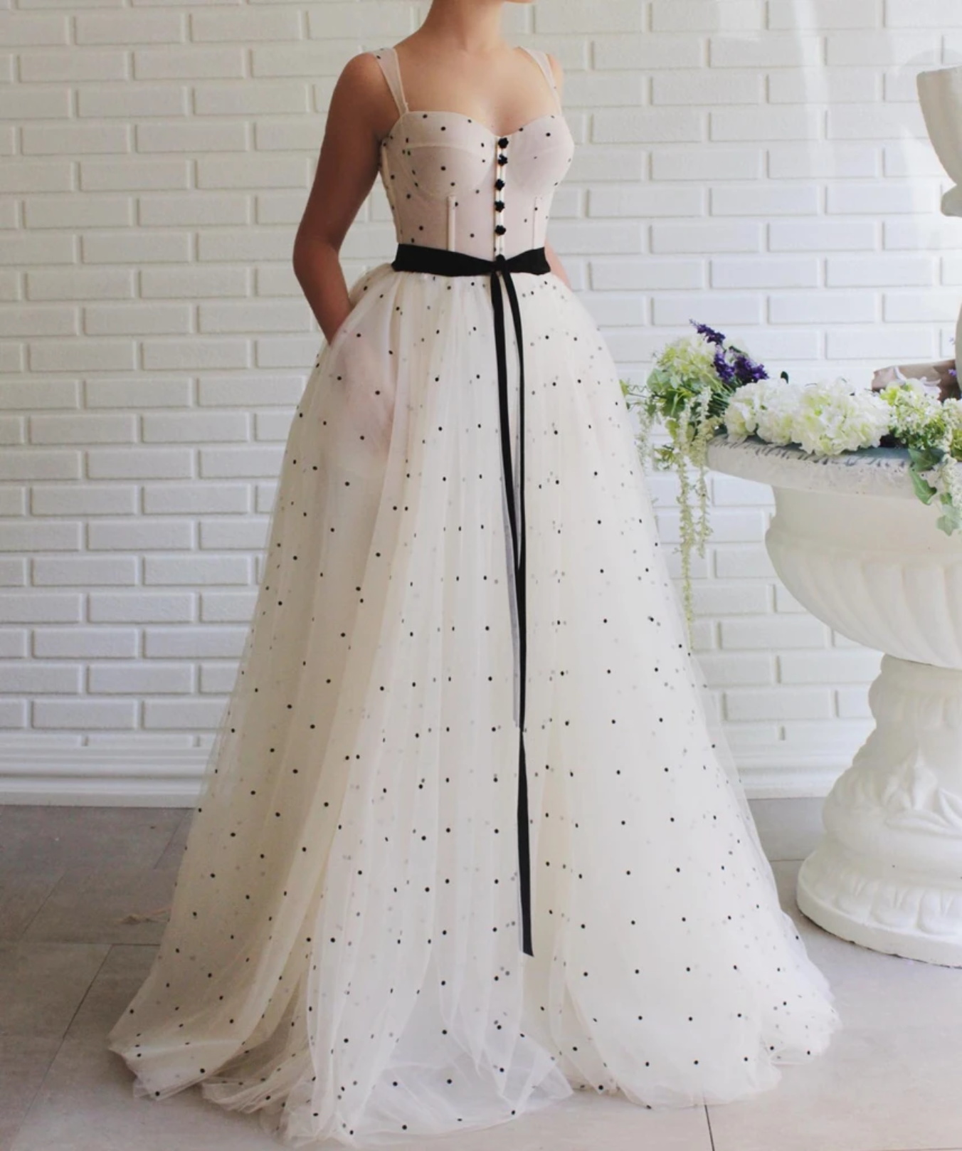 2020 Fairy Prom Dresses With Pocket Spaghetti Appliqued Tulle Sash Evening Dress A Line Custom Made Special Occasion Gowns
