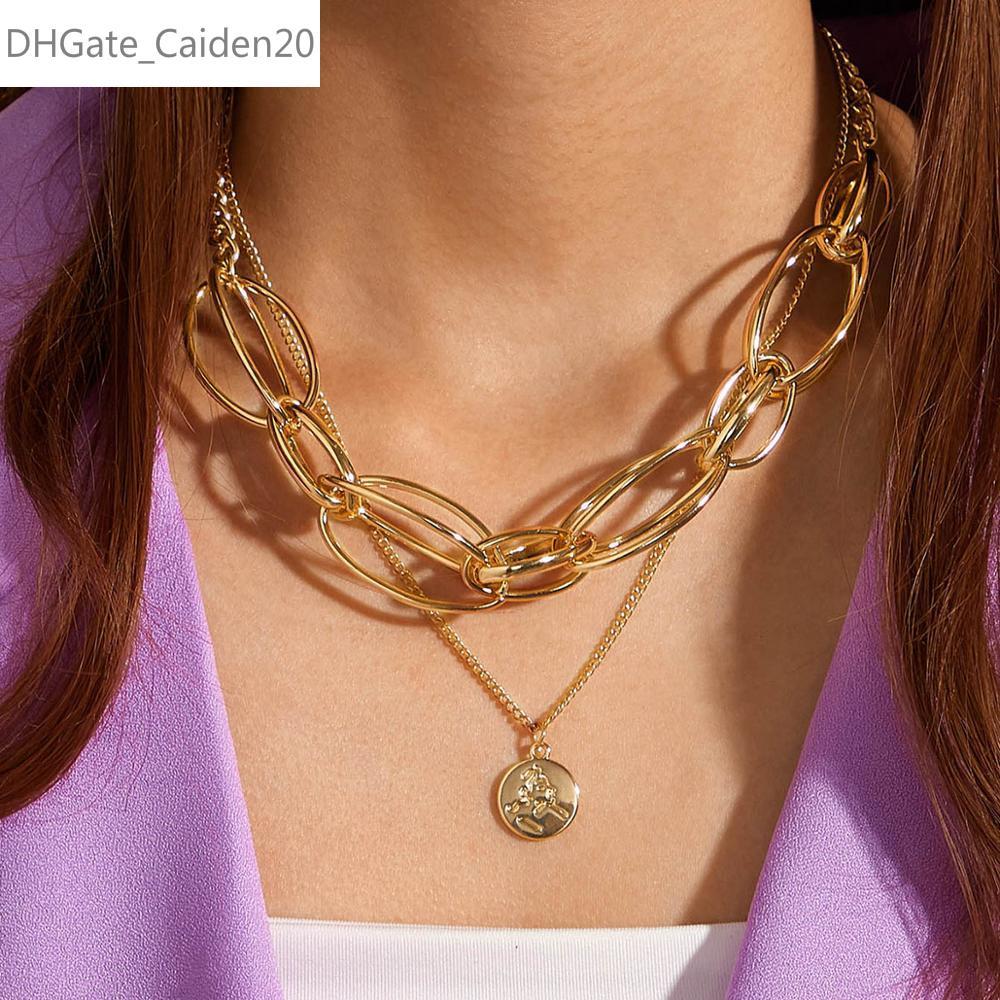 2pcs/set Retro Multi Layer Miami Curb Cuban Thick Choker Necklace Collar Carved Coin Pendant Necklaces Women Jewelry
2pcs/set Retro Multi Layer Miami Curb Cuban Thick Choker Necklace Collar Carved Coin Pendant Necklaces Women Jewelry