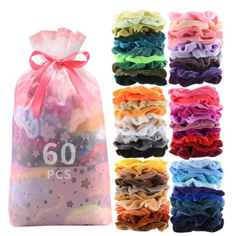 Girl HairsBand Velvet large Intestine Ponytail Clip Elastic Hair Band Women's Velvet Hair Scrunchies Colorful Hair Accessories 60PC WY23Q-2
Girl HairsBand Velvet large Intestine Ponytail Clip Elastic Hair Band Women's Velvet Hair Scrunchies Colorful Hair Accessories 60PC WY23Q-2