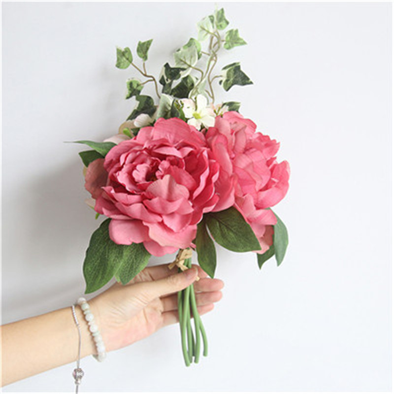 2019 Beautiful Rose Peony Artificial Fabric+Plastic Flowers small bouquet flores home party spring wedding Home decoration, White
2019 Beautiful Rose Peony Artificial Fabric+Plastic Flowers small bouquet flores home party spring wedding Home decoration, White
