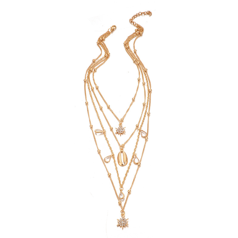 Fashion-Long pendant necklace Individuality Alloy Material Pendants for Women Birthday New Year Gift Drop Shipping