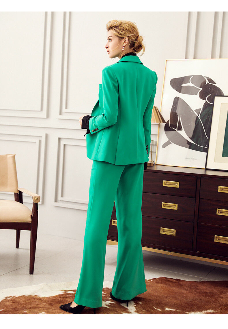 Plus Size Mother of the Bride Suits Green Celebrity Evening Dresses Formal Outfit For Weddings Tuxedos Blazer (Jacket+Pants)