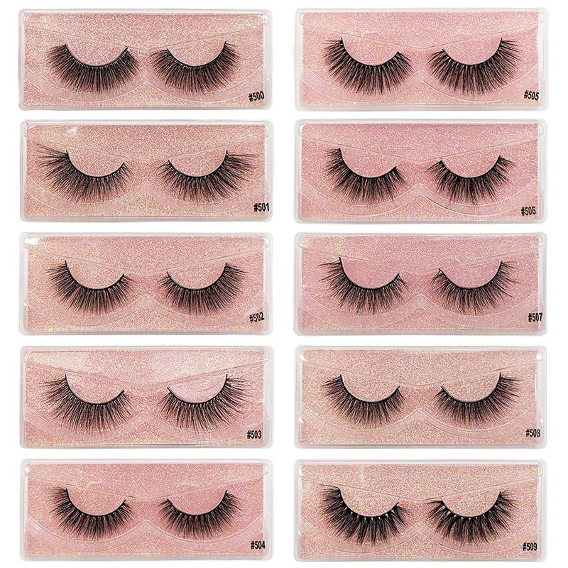 Wholesale mink eyelashes 26 pairs 3d mink lashes eyelash extension natural false eyelashes makeup fake lashes bulk