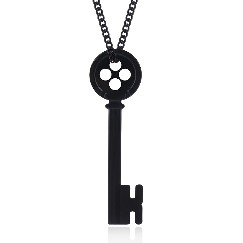 Movie Coraline Necklace Pendant Black Button Key Skull Nightmare Before Choker Women Men Cosplay Jewelry
Movie Coraline Necklace Pendant Black Button Key Skull Nightmare Before Choker Women Men Cosplay Jewelry