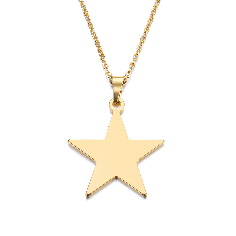 Jewelry Gift Stainless Steel Necklace For Women Man Lover's Pentagram Gold And Silver Color Pendant Necklace Engagement Jewelry
Jewelry Gift Stainless Steel Necklace For Women Man Lover's Pentagram Gold And Silver Color Pendant Necklace Engagement Jewelry