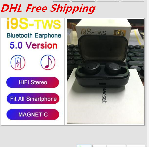 Free Shipping i9s Earbuds Wireless Bluetooth Earphones for android Bluetooth Headset v5.0 i12 Headphones with magnetic charging
Free Shipping i9s Earbuds Wireless Bluetooth Earphones for android Bluetooth Headset v5.0 i12 Headphones with magnetic charging