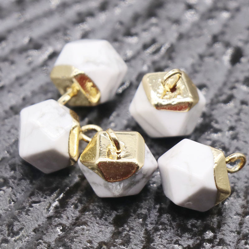 Men's and Women's Necklaces Natural Stone Plating Phnom Penh Geometric Pendant Energy Cure Easter Gifts