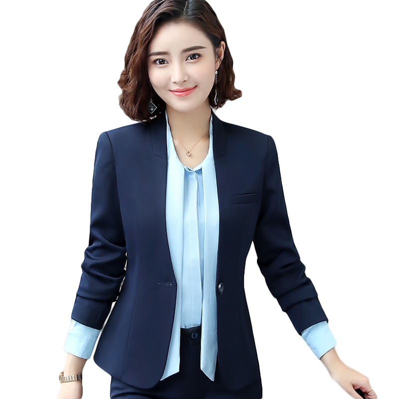 2019 New Business Blazers Women Long Sleeve Slim Temperament Jacket Casual Fashion Ladies Plus Size Coat Black Blue D784
2019 New Business Blazers Women Long Sleeve Slim Temperament Jacket Casual Fashion Ladies Plus Size Coat Black Blue D784
