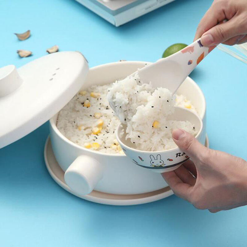 Bamboo Fiber Rice Paddle Cooker Meal Spoon Non Stick Kitchen Gadgets Hand Roll Spoons Rice Shovel ZC1007