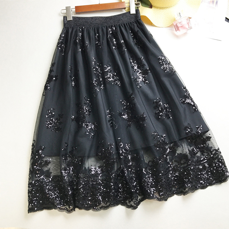 Skirts New Summer Women Girls Middle Long Calf Elastic Force Skirt Ladies Sexy Black Sequins Lace Splicing High Waist Downloa, Black38
Skirts New Summer Women Girls Middle Long Calf Elastic Force Skirt Ladies Sexy Black Sequins Lace Splicing High Waist Downloa, Black38