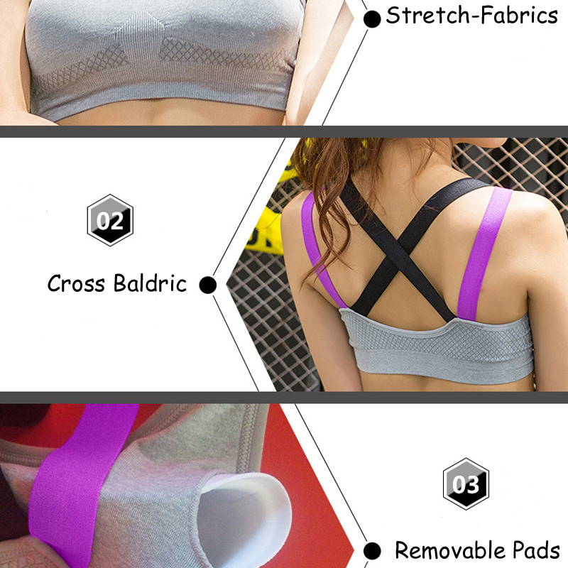 TopPick Sport Shirt Women Running Sport Tshirt Gym Shirt Women Stitching Color Yoga Top Sports Bra Top Fitness Women Sport Bra
