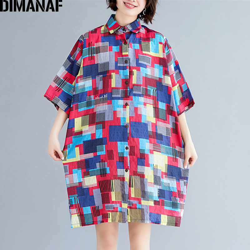 DIMANAF Plus Size Women Blouse Long Shirt Cotton Big Size Summer Lady Tops Loose Casual Print Patchwork Female Clothes 5XL 2019, Ben98878cn
DIMANAF Plus Size Women Blouse Long Shirt Cotton Big Size Summer Lady Tops Loose Casual Print Patchwork Female Clothes 5XL 2019, Ben98878cn