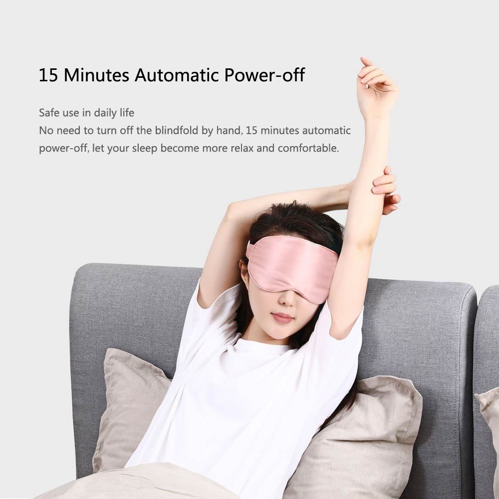 USB Charging Smooth Sleep Masks Blindfold Sleeping Eye Mask Eyeshade Cover Shade Eye Patch Eyepatch for Travel Rest Alleviate Fatigue