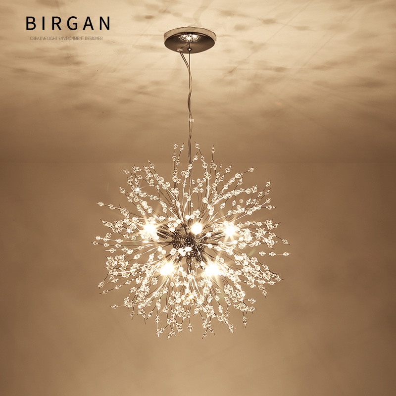 Modern Creative Crysta lamp Dandelion Chandelier Crystal Beads Pendant Lamp for Cafe Home Decoration LED Lighting European Hanging light
Modern Creative Crysta lamp Dandelion Chandelier Crystal Beads Pendant Lamp for Cafe Home Decoration LED Lighting European Hanging light