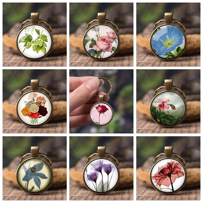 Charm Flower Oil Painting Key Chains Art Fashion Keyring Glass Cabochon Pendant Car Bag Keychian Jewelry Best Gift For Men Women
Charm Flower Oil Painting Key Chains Art Fashion Keyring Glass Cabochon Pendant Car Bag Keychian Jewelry Best Gift For Men Women