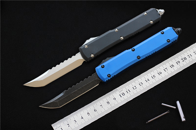 Hifinder 70 Tanto Automatic knife D2 steel Blade Aluminum handle auto outdoor camping hunting Tactical Survival knives pocket EDC knife
Hifinder 70 Tanto Automatic knife D2 steel Blade Aluminum handle auto outdoor camping hunting Tactical Survival knives pocket EDC knife