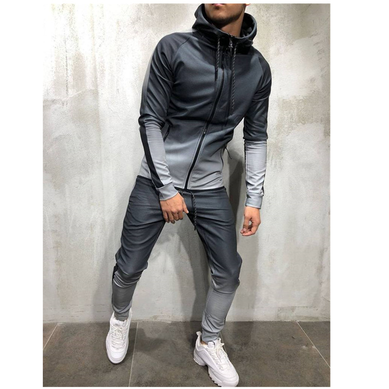 2pcs men sportswear tracksuit zip up hoodies sweatshirt+pant running jogging leisure fitness gym workout athletic set sport suit, Blue
2pcs men sportswear tracksuit zip up hoodies sweatshirt+pant running jogging leisure fitness gym workout athletic set sport suit, Blue