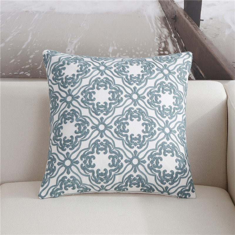 Embroidered Cushion Cover Blue Series Geometric Floral Canvas Cotton Pillowcase Suqare Embroidery Pillow Cover 45x45cm
Embroidered Cushion Cover Blue Series Geometric Floral Canvas Cotton Pillowcase Suqare Embroidery Pillow Cover 45x45cm