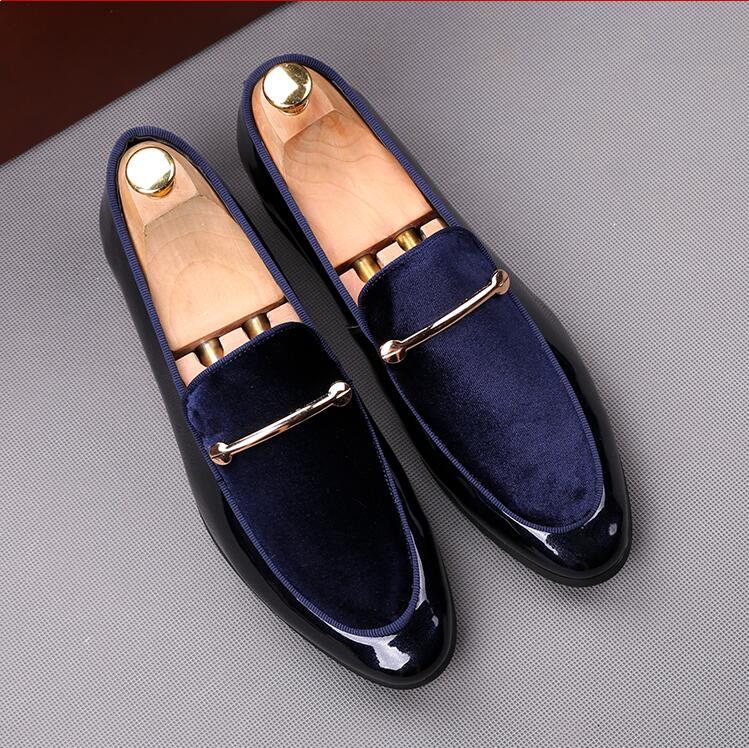Casual Shoes Men Loafers Men Dress Shoe Leather Business Office Shoes Fashion Flock Formal Wedding Shoes Men, Blue
Casual Shoes Men Loafers Men Dress Shoe Leather Business Office Shoes Fashion Flock Formal Wedding Shoes Men, Blue