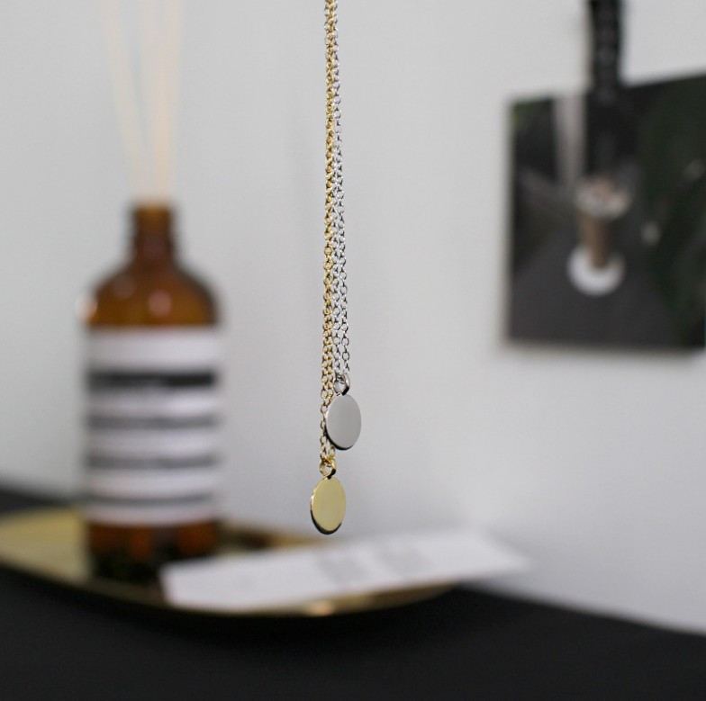 New Simple Style 925 Sterling Silver Geometric Round Circle Necklaces&Pendant For Women Girls Wedding Necklace Fine Jewelry Lovers Gifts
