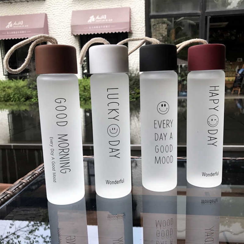 Frosted Glass Water Bottles Tumbler Tea Mugs Adult Outdoor Sport Portable Glasses Cups Kid Children School Drink Cup With Lid BC BH3803
Frosted Glass Water Bottles Tumbler Tea Mugs Adult Outdoor Sport Portable Glasses Cups Kid Children School Drink Cup With Lid BC BH3803