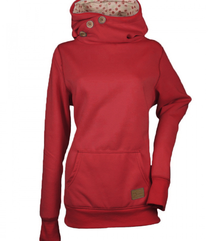 Women's Hoodies Sweatshirts 2022 European autumn winter new solid color pullover casual high collar long sleeve pocket button sweater