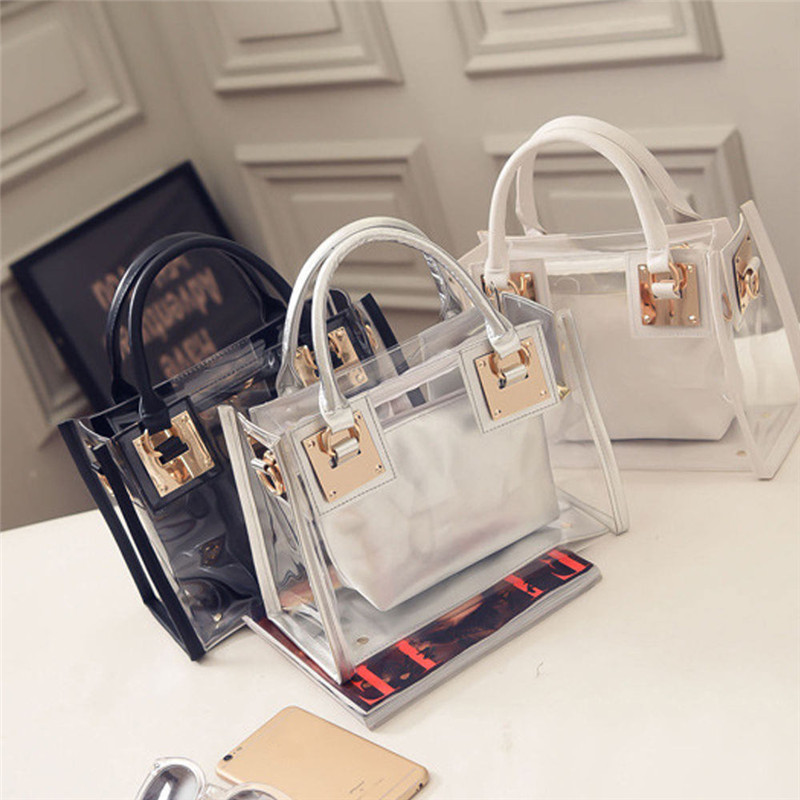 The New Fashion & Hot Shoulder Bag Clear Jelly Purse Women Transparent Handbag Clutch PUTote
The New Fashion & Hot Shoulder Bag Clear Jelly Purse Women Transparent Handbag Clutch PUTote