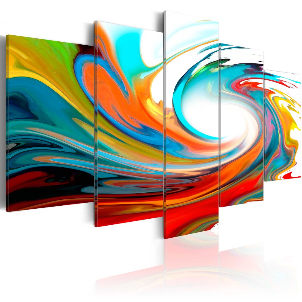 (Unframed, Only Print) Canvas Print Modern Fashion Colorful Abstract Painting for Home Decoration Choose Color & Size
