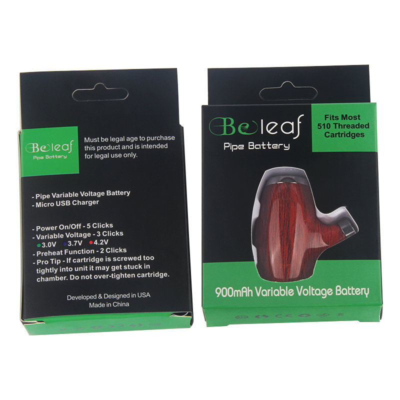 Beleaf Wooden Smoking E Pipe Vape Mod 900mAh Preheating VV Adjustable Voltage Battery for Pyrex Glass Ceramic Empty Dab Carts
Beleaf Wooden Smoking E Pipe Vape Mod 900mAh Preheating VV Adjustable Voltage Battery for Pyrex Glass Ceramic Empty Dab Carts