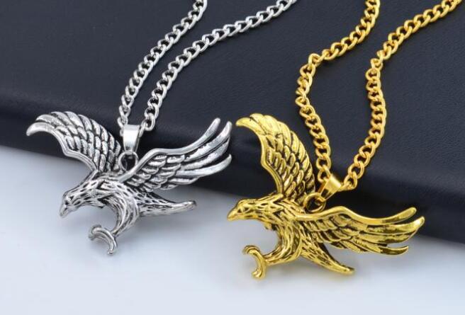 Hawk Eagle Pendants Necklace Gold Sliver Color Stainless Steel Animal Hawk Bird Wing Charm Retro Punk Hip Hop Men Women Jewelry
Hawk Eagle Pendants Necklace Gold Sliver Color Stainless Steel Animal Hawk Bird Wing Charm Retro Punk Hip Hop Men Women Jewelry