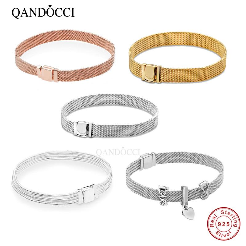 QANDOCCI 2019 925 Sterling Silver Classic Reflexions Multi Snake Chain Bracelet Women's Charm Personality Jewelry Free Shipping
QANDOCCI 2019 925 Sterling Silver Classic Reflexions Multi Snake Chain Bracelet Women's Charm Personality Jewelry Free Shipping