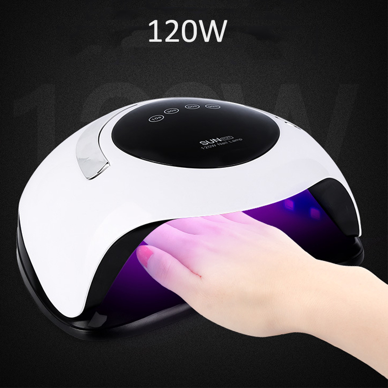 High Power 120W Nail Dryer Fast Curing Speed Gel Light Nail Lamp LED UV Lamps For All Kinds of Gel With Timer And Smart Sensor, White
High Power 120W Nail Dryer Fast Curing Speed Gel Light Nail Lamp LED UV Lamps For All Kinds of Gel With Timer And Smart Sensor, White