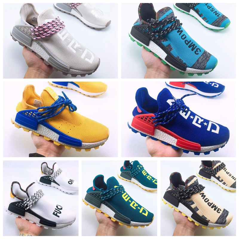 2019 NMD Human Race Pharrell Williams Hu trail NERD Men Womens Running Shoes NMD Yellow Blue Designer sports Shoes Size 36-47, Color7
2019 NMD Human Race Pharrell Williams Hu trail NERD Men Womens Running Shoes NMD Yellow Blue Designer sports Shoes Size 36-47, Color7